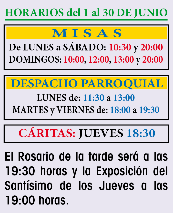 HORARIOS 2025